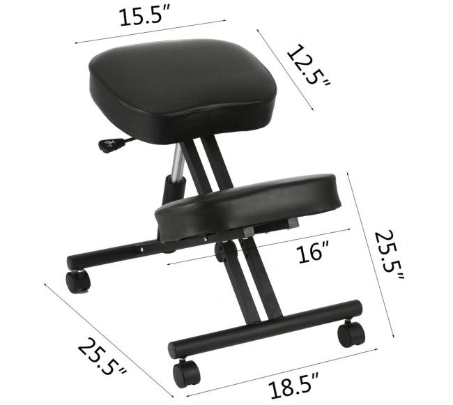 Reguliuojama ergonominė klūpimo kėdė7