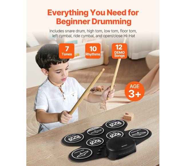 Elektrinis būgnų rinkinys vaikams1