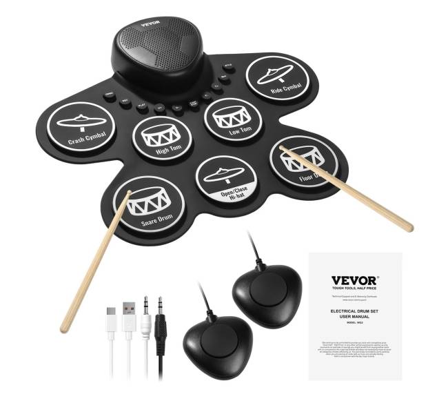 Elektrinis būgnų rinkinys vaikams8