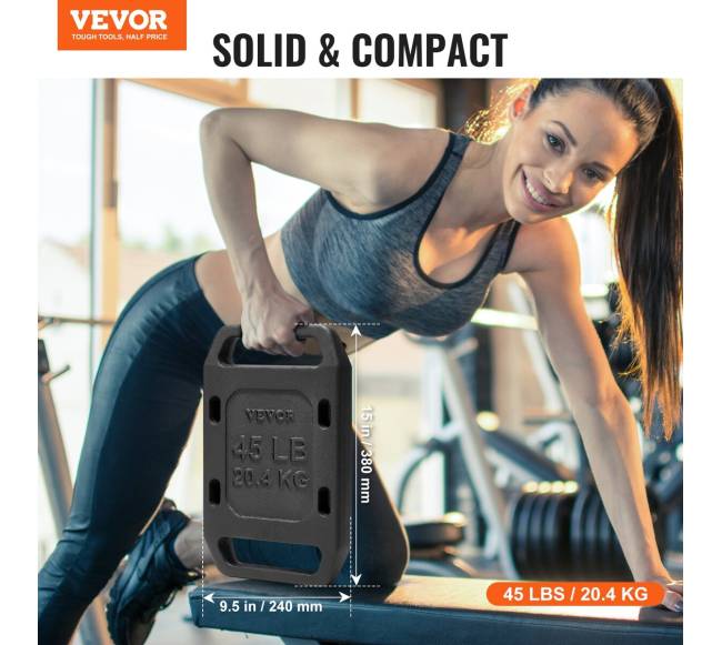 Ketaus svorio plokštė su rankena 20,4 kg1