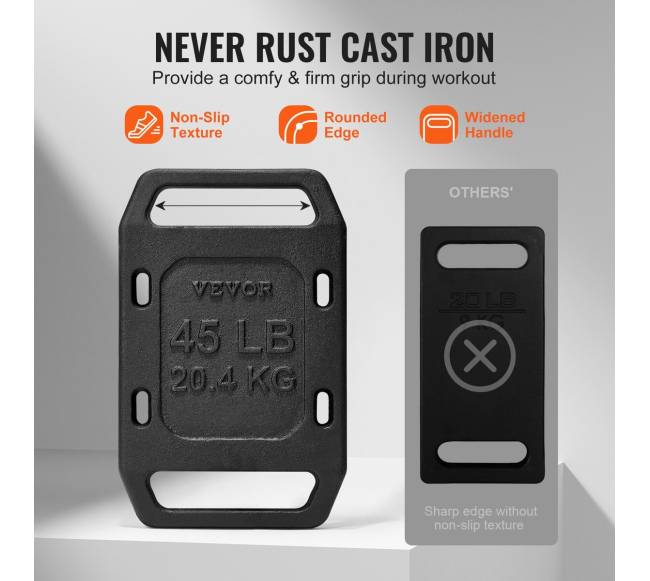 Ketaus svorio plokštė su rankena 20,4 kg2