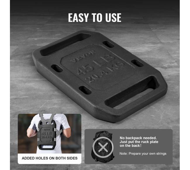 Ketaus svorio plokštė su rankena 20,4 kg3