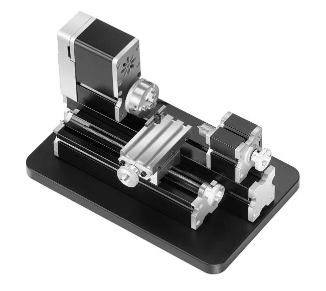 Mini metalo tekinimo staklės 70 x 130 mm, 36W8