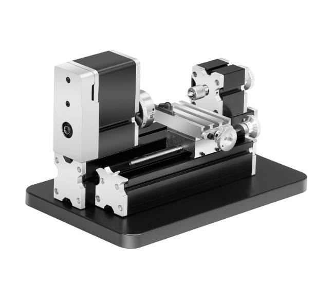 Mini metalo tekinimo staklės 70 x 130 mm, 36W10