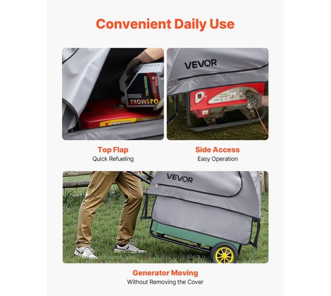 Universalus generatoriaus dangtelis nuo lietaus4