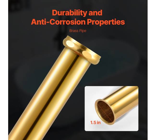 Laisvai statoma vonios nutekėjimo sistema su PVC adapteriu3