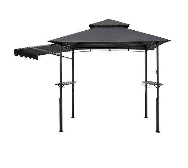 Griliaus pavėsinė 2.43 x 1.5 m su dviem stogais9