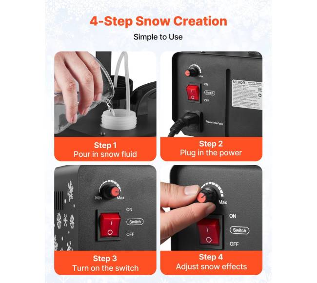 Dirbtinio sniego mašina 650W4