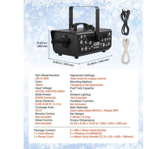 Dirbtinio sniego mašina 650W6