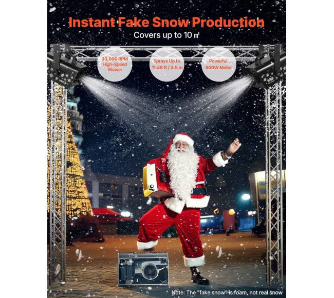 Galinga 1500W sniego mašina, nuotolinio valdymo1