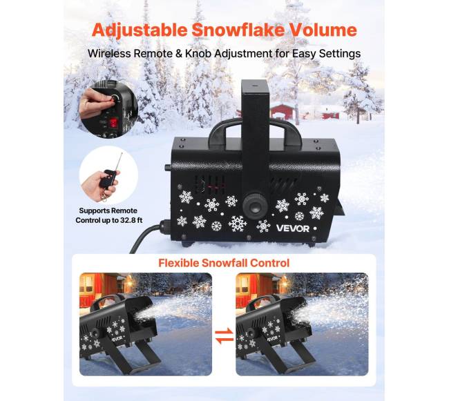 Galinga 1500W sniego mašina, nuotolinio valdymo2