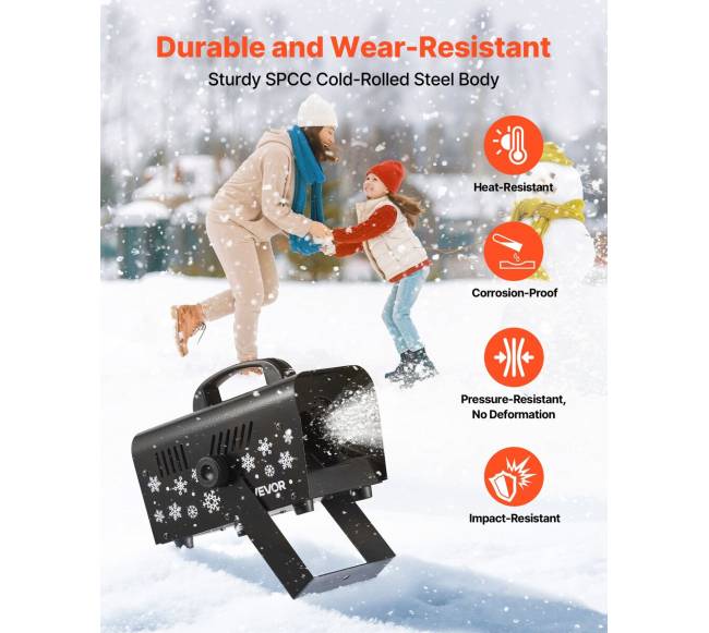 Galinga 1500W sniego mašina, nuotolinio valdymo3