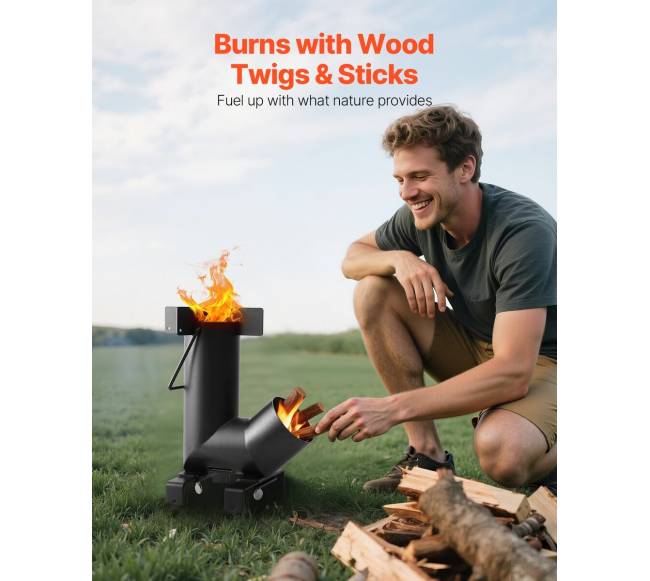 Nešiojama raketinė krosnelė su maišeliu1