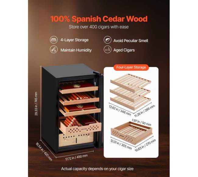 Elektrinis humidoras su vėsinimu ir kontrole3