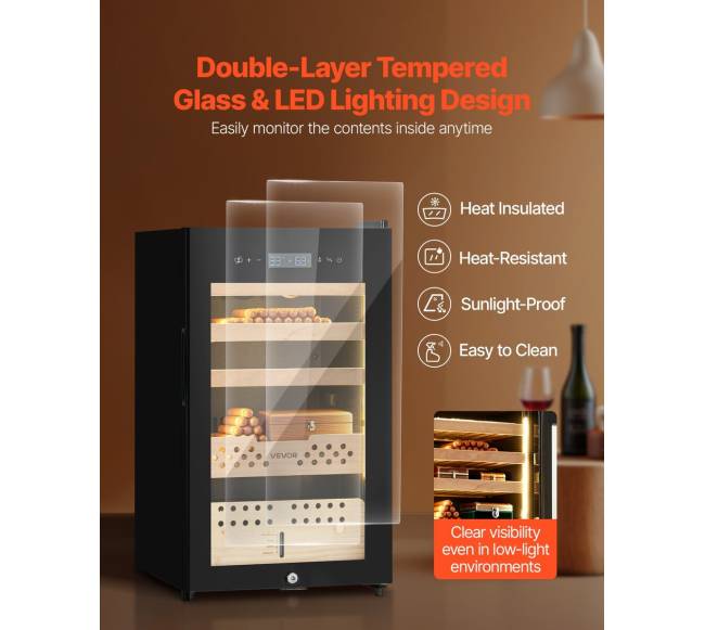 Elektrinis humidoras su vėsinimu ir kontrole5