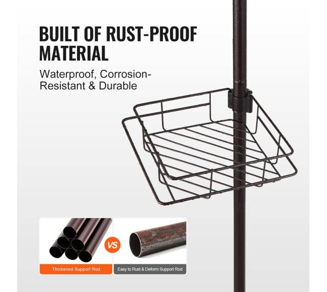 Kampo dušo stovo įtampos stovas, 107–289 cm4