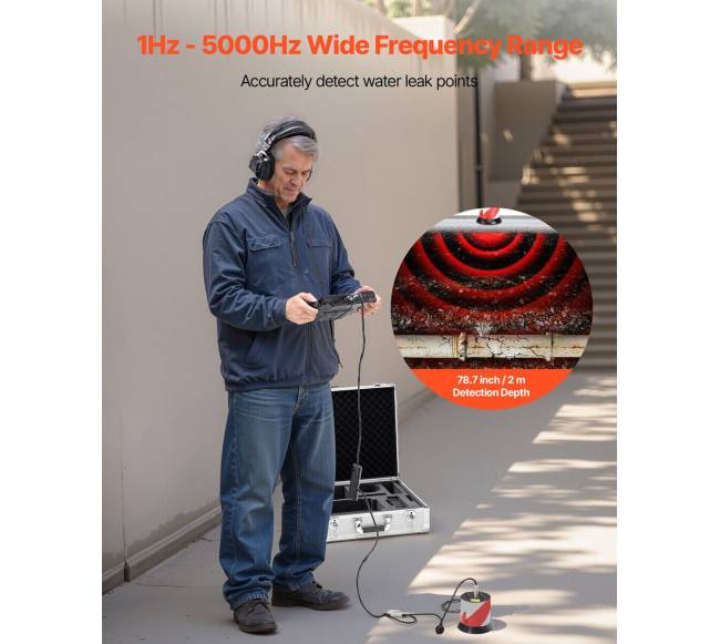 Vandens nutekėjimo detektorius su LCD ekranu1