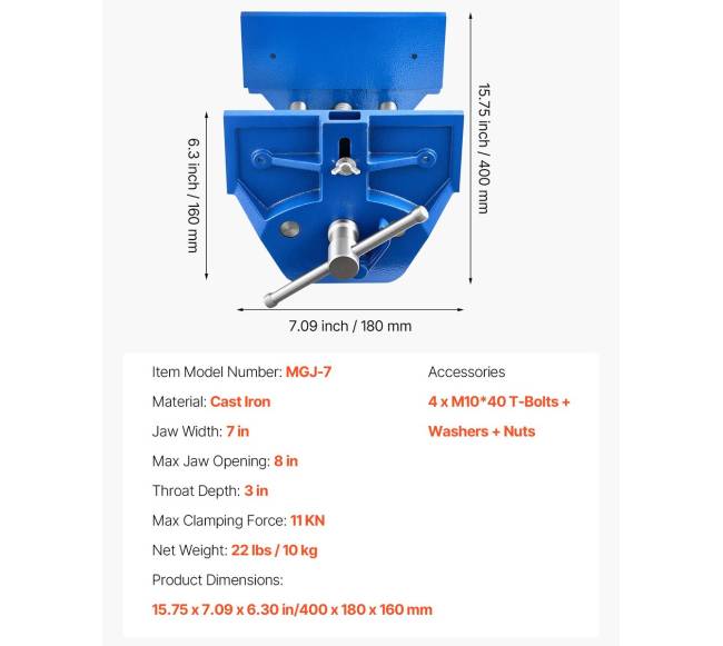 Medžio apdirbimo spaustuvas su greitu atleidimu6