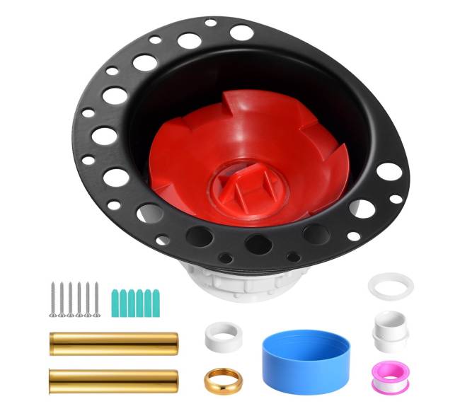 Laisvai statoma vonios nutekėjimo sistema su PVC adapteriu8