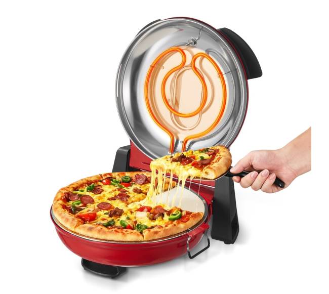 Elektrinė picų krosnelė su akmenine kaitinimo plokšte0