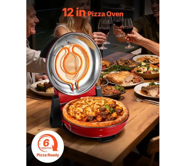 Elektrinė picų krosnelė su akmenine kaitinimo plokšte1