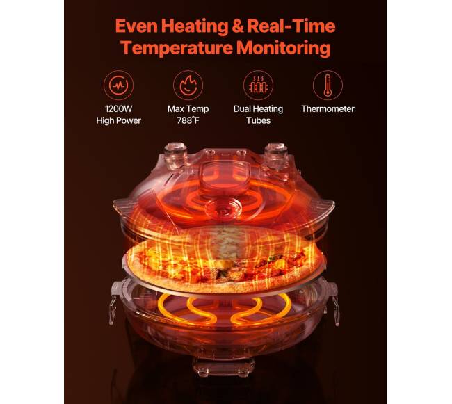 Elektrinė picų krosnelė su akmenine kaitinimo plokšte2