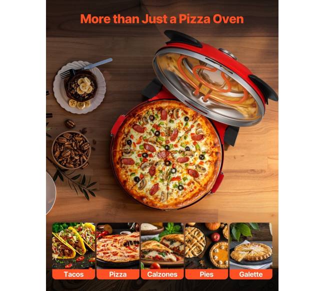 Elektrinė picų krosnelė su akmenine kaitinimo plokšte4