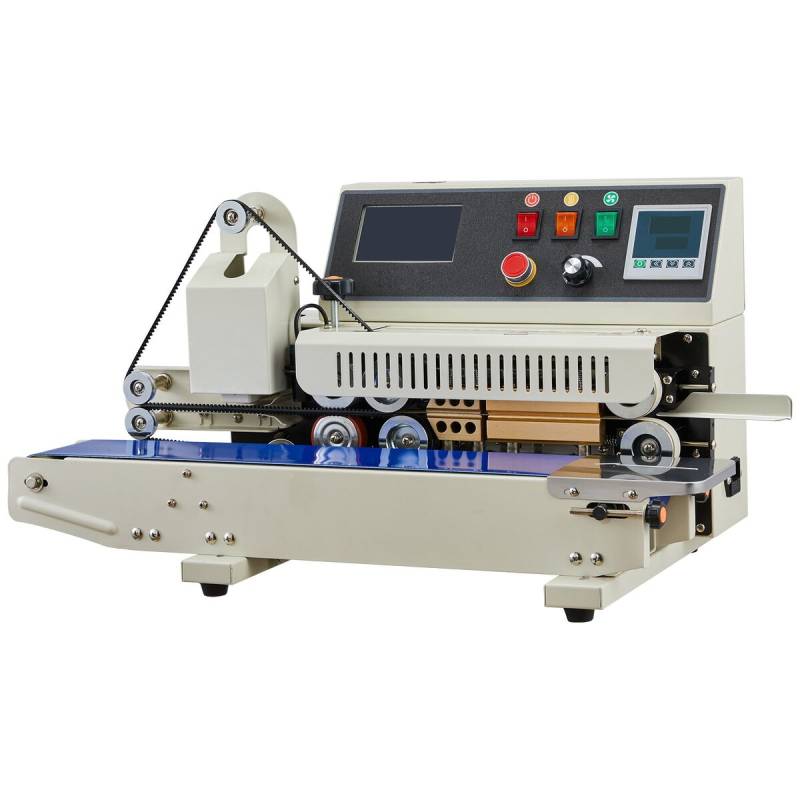 Nuolatinio maišelių uždarymo aparatas su spauda0