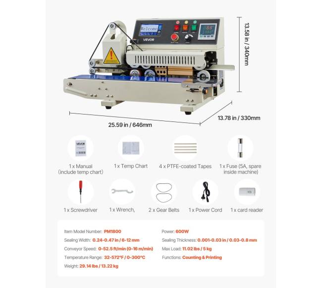 Nuolatinio maišelių uždarymo aparatas su spauda6