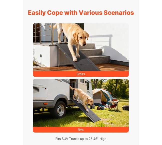 Šunų rampa automobiliams 180 x 43 cm3