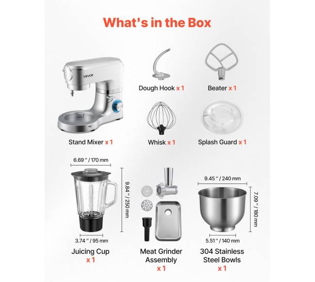 Elektrinis virtuvės mikseris 6 L talpos2