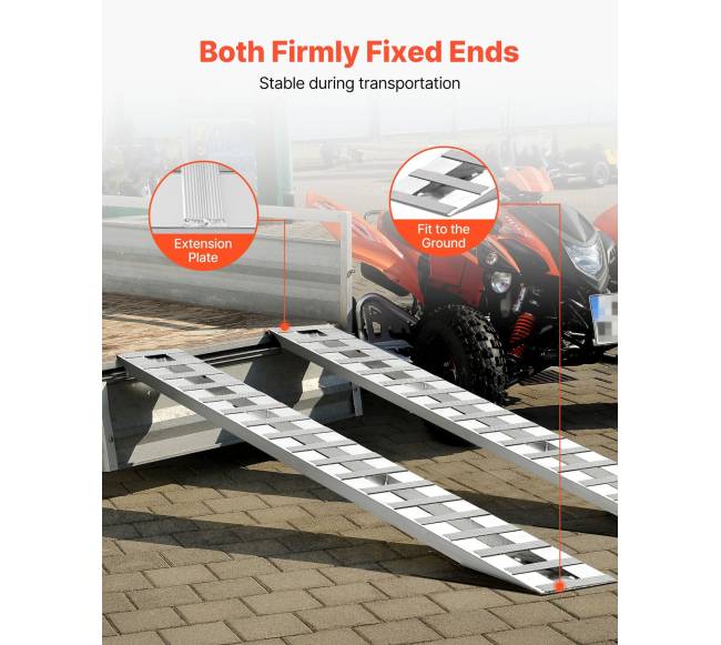 Aliuminės užvažiavimo rampos, 2 vnt., 2745 x 380 mm4