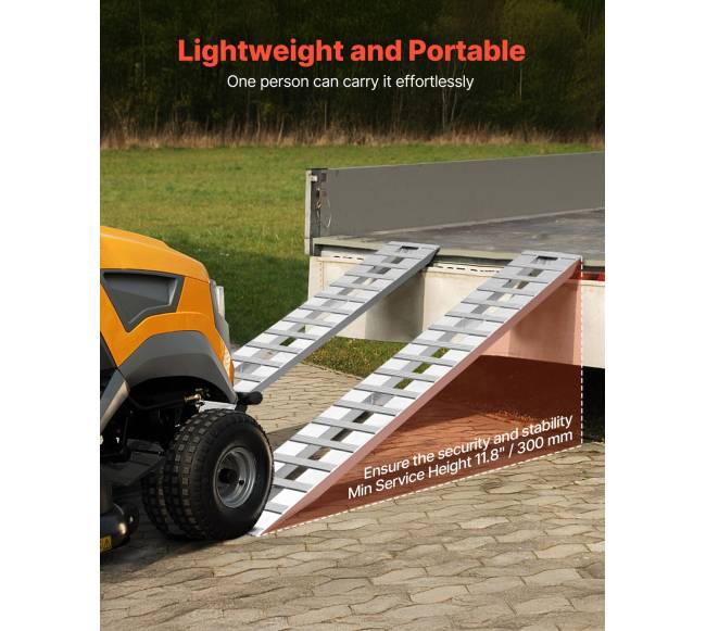 Aliuminės užvažiavimo rampos, 2 vnt., 2745 x 380 mm5