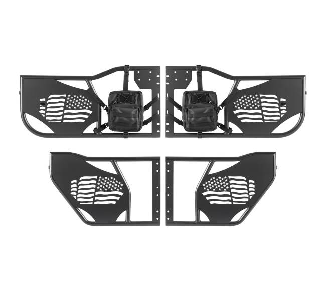 4 durų jeep vamzdiniai lauko durelės0