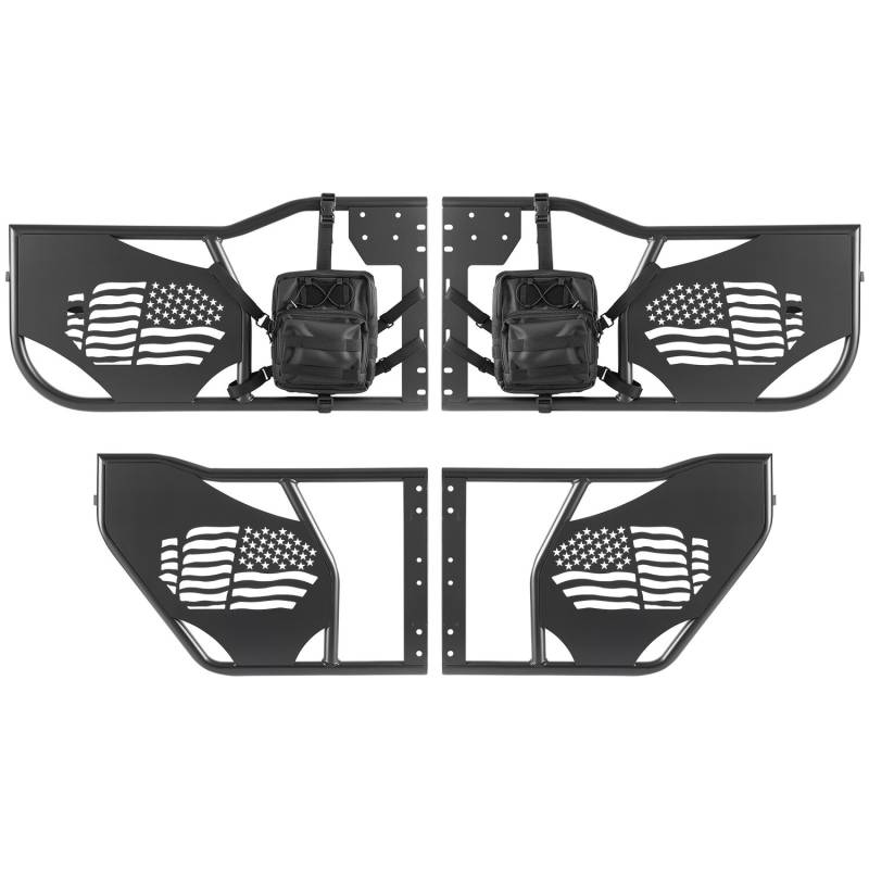 4 durų jeep vamzdiniai lauko durelės0