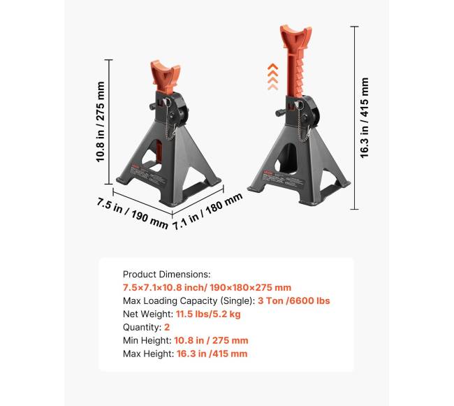 Automobilio kėlimo atramos 3 tonų6