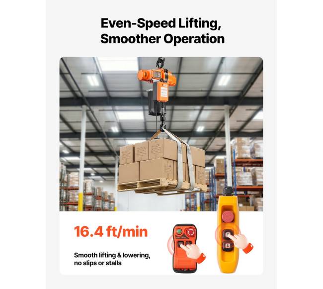 Elektrinis grandinės keltuvas 500 kg 6 m aukščio2