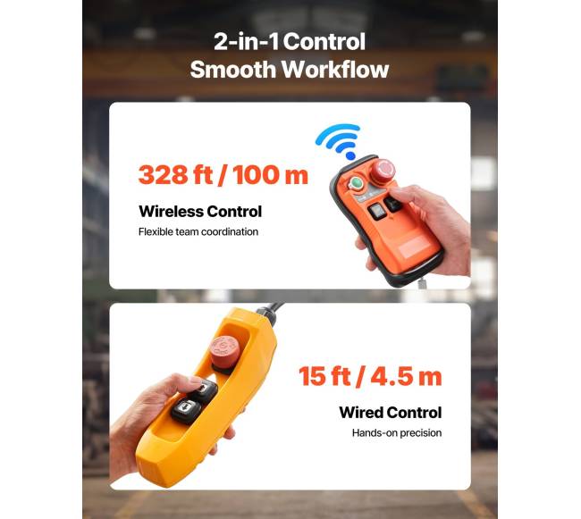 Elektrinis grandinės keltuvas 500 kg 6 m aukščio3