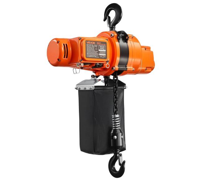 Elektrinis grandinės keltuvas 500 kg 6 m aukščio9