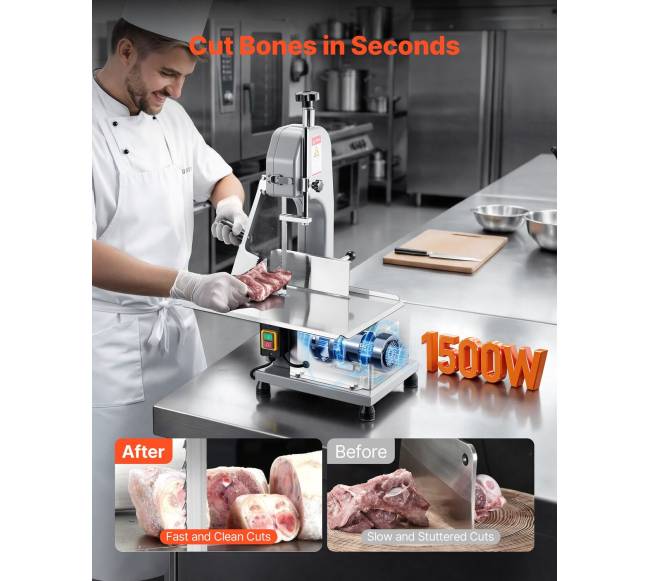 Elektrinė mėsos pjovimo juostinė pjūklė1