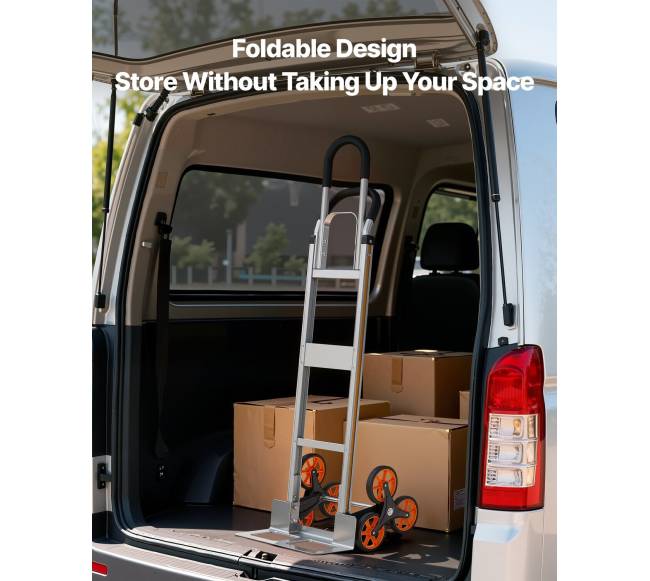 Laiptų kopimo vežimėlis su 6 ratais3