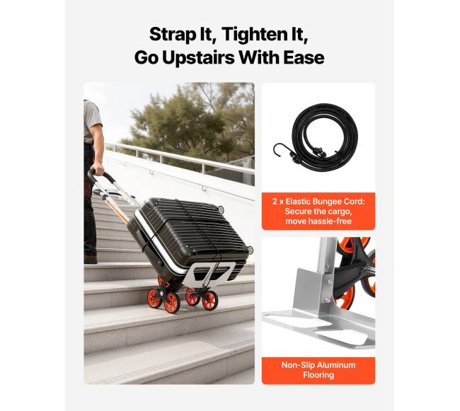 Laiptų kopimo vežimėlis su 6 ratais4