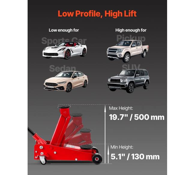 Plokščias automobilio domkratas, 3 tonų talpos1