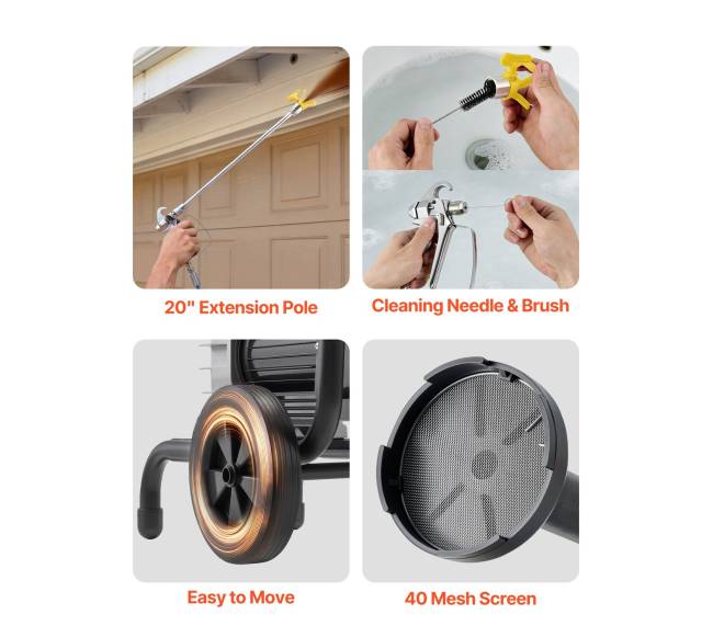 Diafragminis beoris dažų purkštuvas, 1100 W4