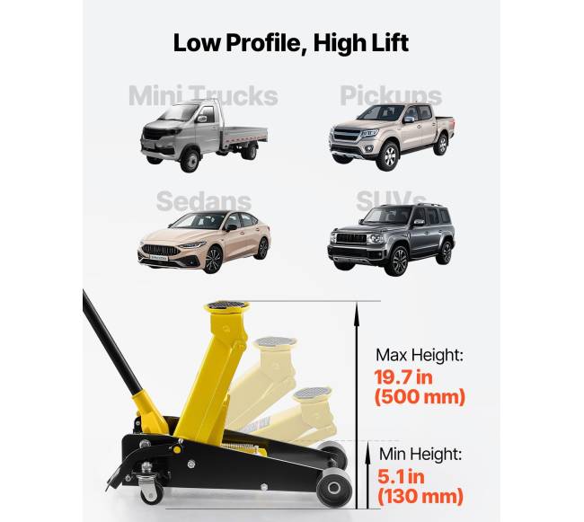 Žemas profilio automobilių kėliklis, 3 tonų talpa2