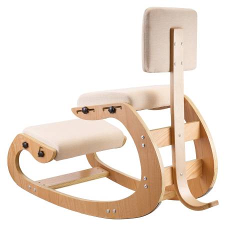 Ergonomiška kėdė, medinė nuleidžiama kėdė0