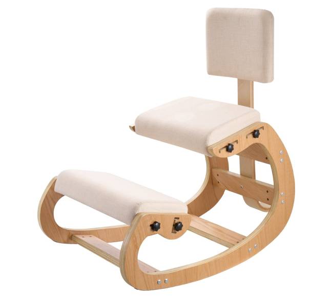 Ergonomiška kėdė, medinė nuleidžiama kėdė8