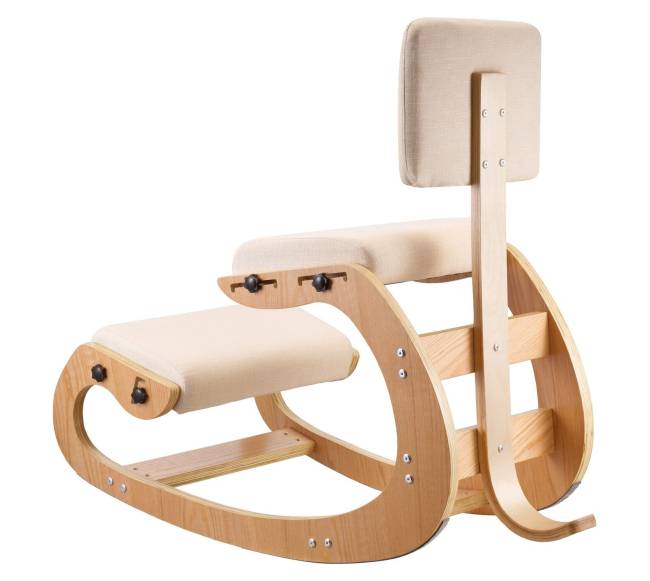 Ergonomiška kėdė, medinė nuleidžiama kėdė10