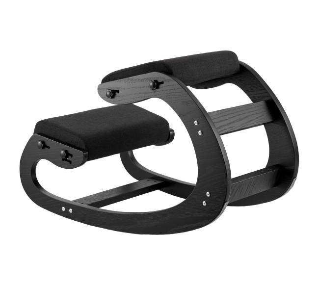 Ergonominė medinė kėdė su paminkštinimu0