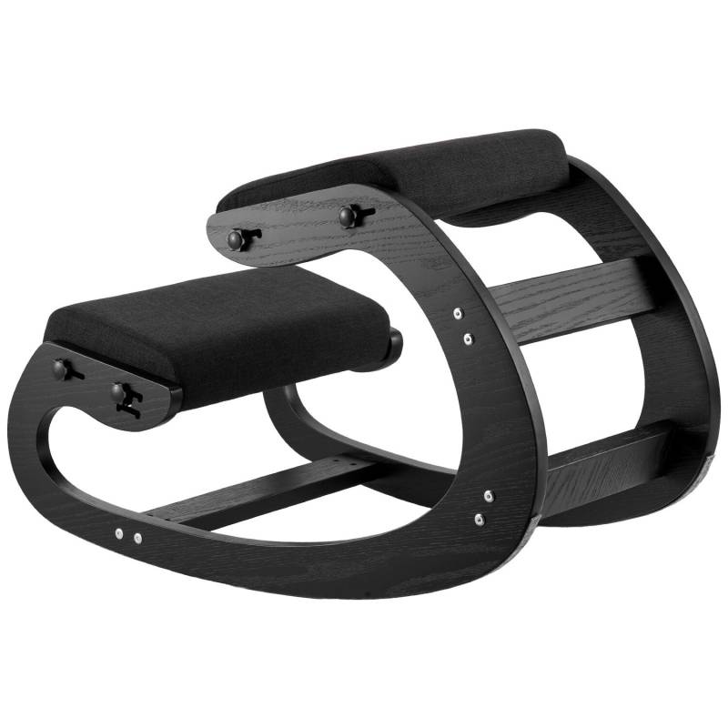 Ergonominė medinė kėdė su paminkštinimu0